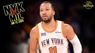 New York Knicks Full Team Highlights vs Bucks | Jan 12, 2025 | FreeDawkins