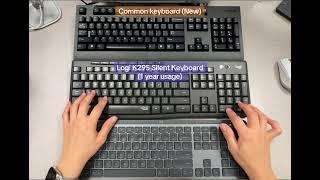 Noise test for common and silent keyboard (Logi K295 vs MX Keys)