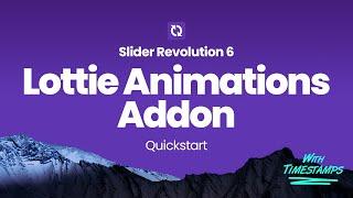 Slider Revolution 6 - Lottie Animations AddOn - Quickstart