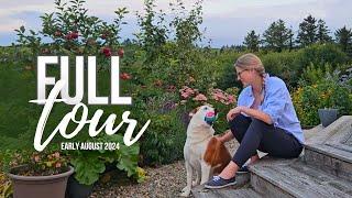 August 2024 Cottage Garden-Kitchen-Rose Garden Tour| Has this Summer been a write-off? Irish Garden