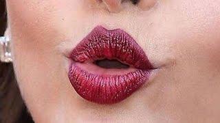 Bollywood Actress Vertical Lips Closeup | Beautiful Lips Closeup