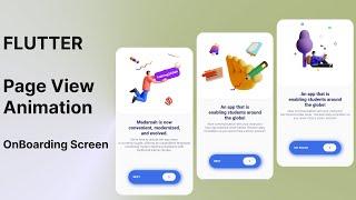 PageView and PageController | OnBoarding Screen | Flutter Tutorial for Beginners