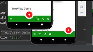 How to implement material bottom app bar in android studio| bottom app bar material design-android