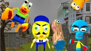 Sponge Neighbor Church Escape 3D