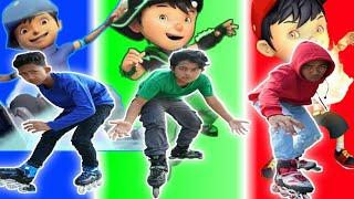 PILIH BOBOIBOY SESUAI WARNA SEPATU RODA KALIAN PART 2! | JADI COWOK ELEMEN! | Mikael TubeHD