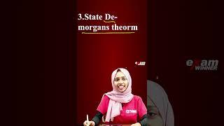 State De-Morgans theorem... | Plus One Computer Science