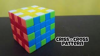 Pattern - | Criss - cross pattern | 5x5x5 cube