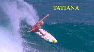 Tatiana Weston-Webb Surfing at Rocky Point on the North Shore in Hawaii