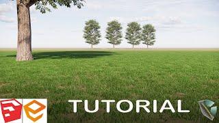 HOW TO MAKE THE REALISTIC GRASS BY ENSCAPE & SKETCHUP