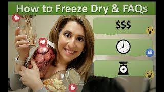 How to freeze dry food at home (2018) | Freeze dryer questions