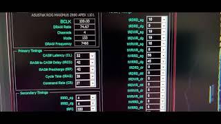 DDR5 OC : 7467Mhz CL32 2T (12900K + Z690 Apex)