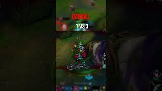 DZUKILL 1 VS 3 - League of Legends  #leagueoflegends #dzukill #yone #lol