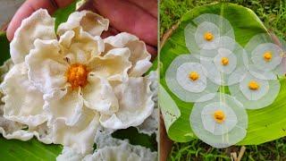 Rice paper flower recipe|rice paper papad kaise banaye