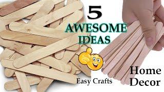 5 Awesome Popsicle Stick Crafts Ideas - DIY Ice Cream Stick Crafts