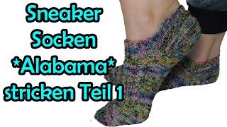 Sneaker Socken ALABAMA stricken Teil 1