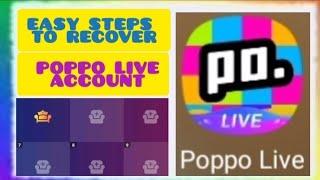 PAANO MAG RECOVER SA POPPO LIVE ACCOUNT,HOW TO RECOVER POPPO LIVE ACCOUNT,@almatutorials7854