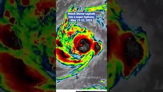 Super Typhoon Mawar is seen turning into a monster storm | #shorts #newvideo #trending #subscribe