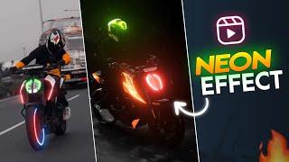 BIKER NEON EFFECT REELS VIDEO EDITING | GLOWING EFFECT BIKER REEL EDITING| Neon Effect Reel Editing