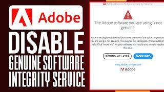 How To Disable Adobe Genuine Software Integrity Service 2024 (Fast & Easy!)