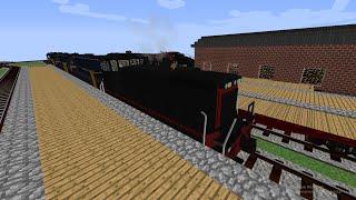 Minecraft: Garfield Valley. Transporting new locomotives to new depot