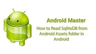 sqlite db read from assets in android