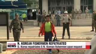 South Korea repatriates North Korean fishermen