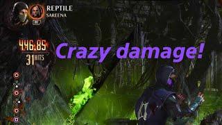 Mortal Kombat 1 - Reptile 31 Hit Combo! Massive damage! (2 bars)