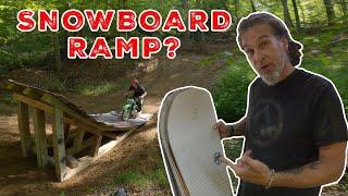 I HOPE THIS WORKS! Transforming old snowboards into a ramp at Pastranaland