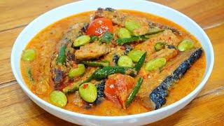 WOWW !! SEMUA JADI HOBBY MAKAN KALAU MASAK RESEP INI | KUWAH MERAH IKAN TONGKOL PETE SUPER ENAK