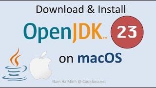 Download and Install OpenJDK 23 on macOS