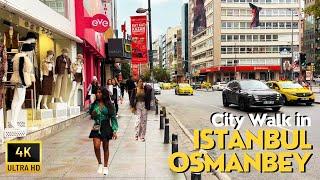 Istanbul, Turkey Osmanbey 2024 Walking Tour in Fashion District | Sisli & Osmanbey Markets in 4K