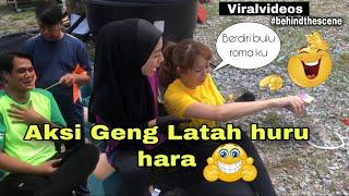 Aksi Geng Latah huru hara | Geng Latah | behind the scene #lawak #melatah #latah #opocotmelatah