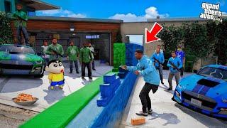 Franklin Blue Gang VS Shinchan Green Gang Divide Their House In GTA 5!