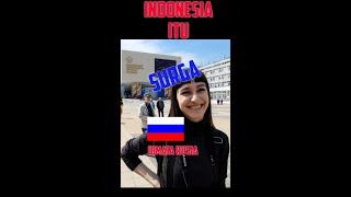 Indonesia itu surga buat orang rusia #belajarrusiaindonesia #indonesiadimatarusia #viral  #shorts