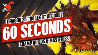 DRAGON 25 In 60 Seconds WITHOUT Legendary Champions | RAID: Shadow Legends