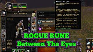 Rune location. Rogue between the eyes