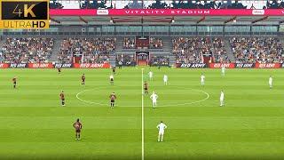 PES 2021 NEW Ultra Realistic Graphic and Sound Mod | Bournemouth vs Man City | PES 2024 Patch | 4K