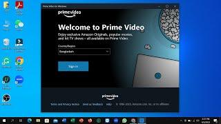 How to install prime video app on laptop