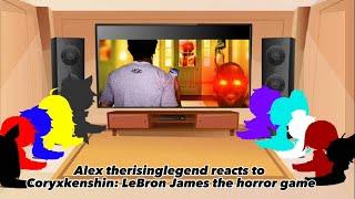 Alex therisinglegend reacts to Coryxkenshin: LeBron James the horror game