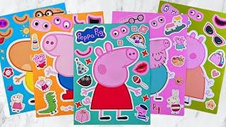 [ToyASMR] Decorate with Sticker Book Peppa Pig  #paperdiy #asmr #peppapig