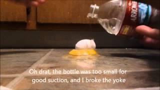 How to clean an egg off of the floor