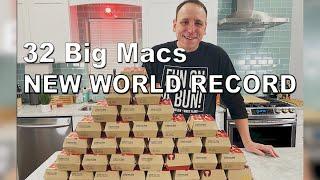 Most Big Macs Ever Eaten by One Person | Joey Chestnut Sets New World Record