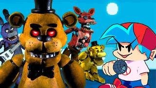 FNF vs. FNAF 1 ► Friday Night Funkin' vs. Five Nights at Freddy's 1 week 1-5 + extras