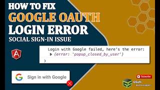 how to fix popup closed by user issue [SOLVED] | google login not working | social auth problem