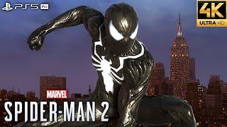 Marvel's Spider-Man 2 PS5 Pro - Symbiote Suit Free Roam Gameplay (4K 60FPS)