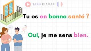 français en dialogue A1 pour débutans  - 100 nouvelles conversations sur la santé ! 