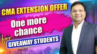Biggest Giveaway for CMA Inter Students | CMA Inter Extension Offer | SJC