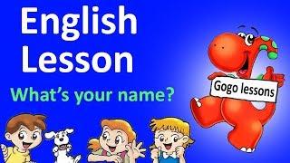 English Lesson 1 - Hello. What's your name? ABC | LEARN ENGLISH WITH CARTOONS