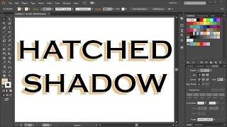 How to Create a Hatched Drop Shadow Effect in Adobe Illustrator