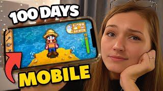 I Played 100 Days In Stardew Valley MOBILE... Here's What Happened